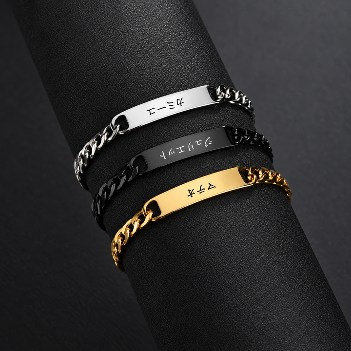 Bracelet personnalisé japonais en acier qualité