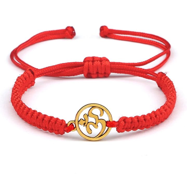 Bracelet porte-bonheur japonais en corde tressée femme