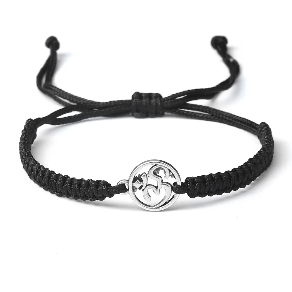 Bracelet porte-bonheur japonais en corde tressée stylé