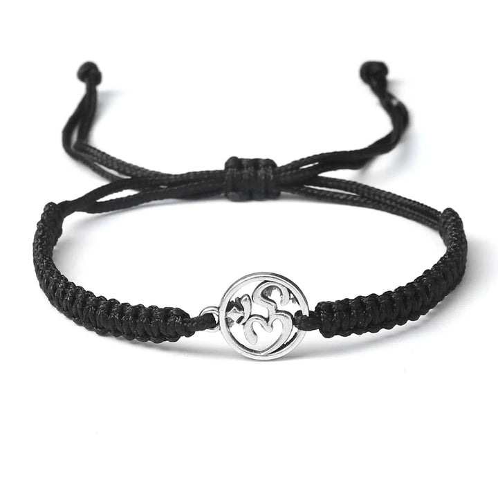 Bracelet porte-bonheur japonais en corde tressée stylé