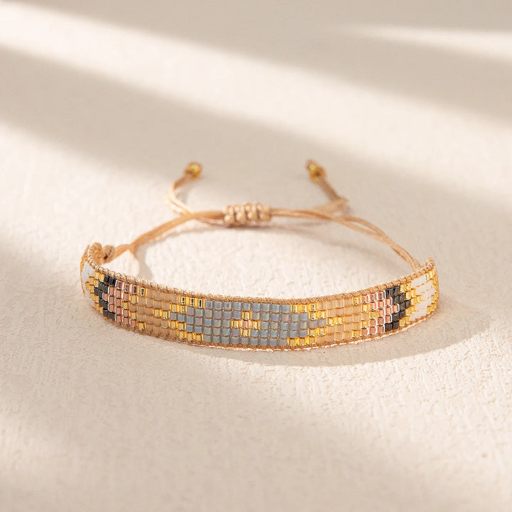 Bracelet tissé perles miyuki chic