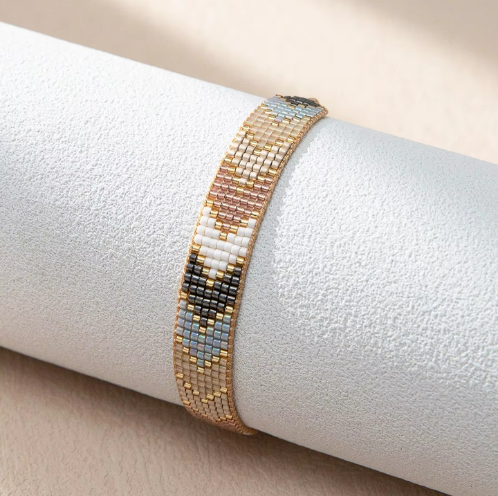 Bracelet tissé perles miyuki tendance