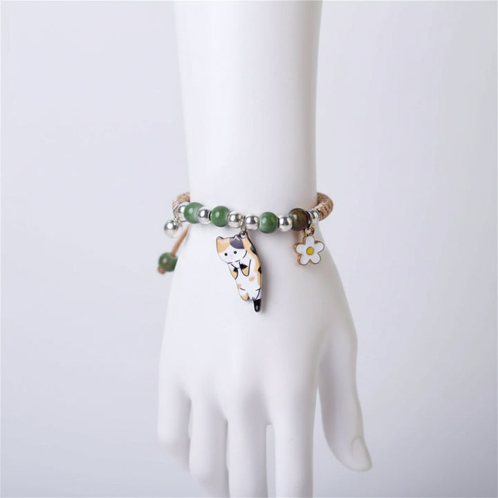 Bracelet tressé japonais chat