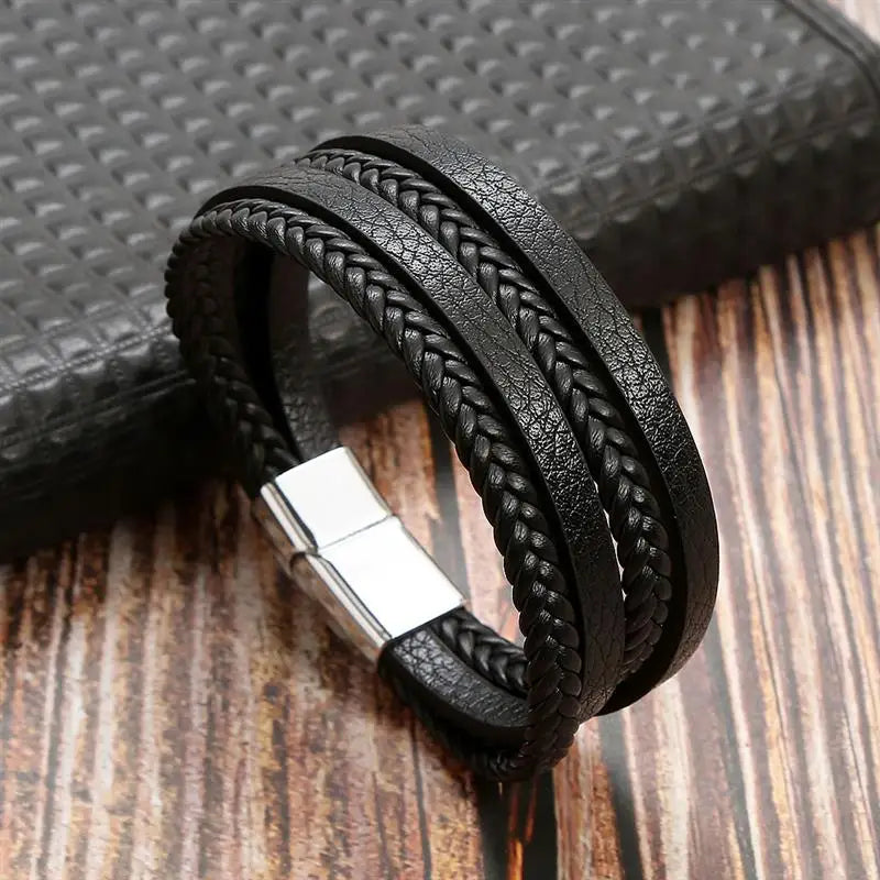 Bracelet tresse japonais noir