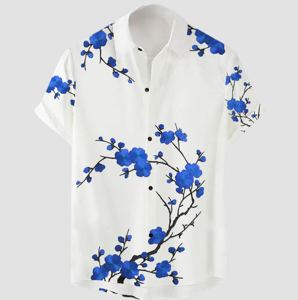 Japanisches Blumenhemd