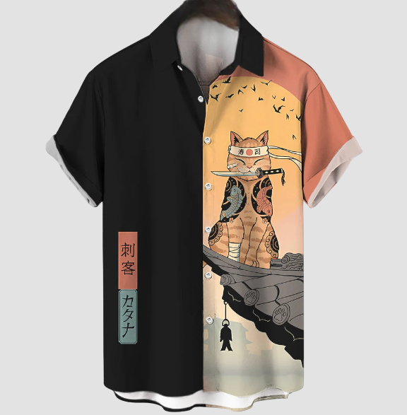 Japanisch inspiriertes Hemd