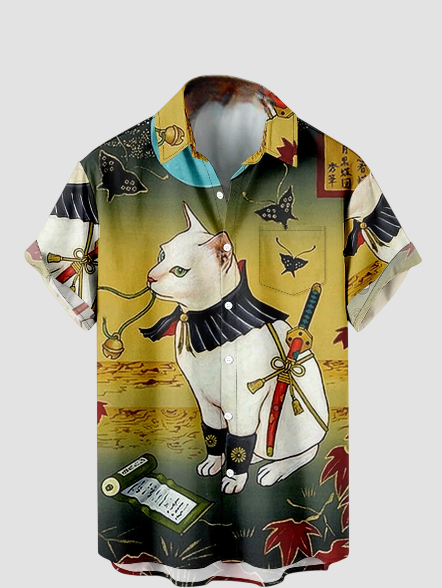Chemise Japonaise Chat