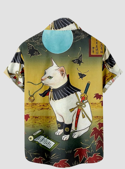 Japanisches Katzenshirt