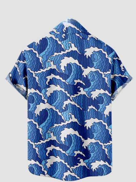 Japanisches Kanagawa-Wellen-Shirt