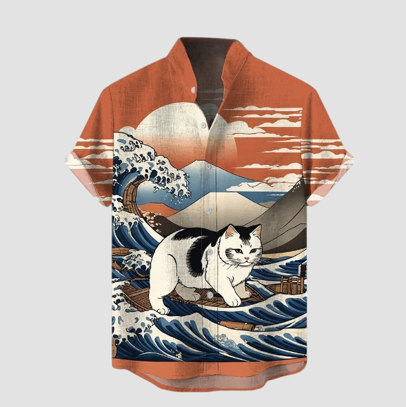 Japanisches Landschaftshemd