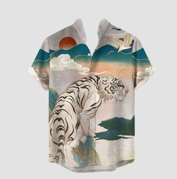 Hemd mit japanischem Tigermuster
