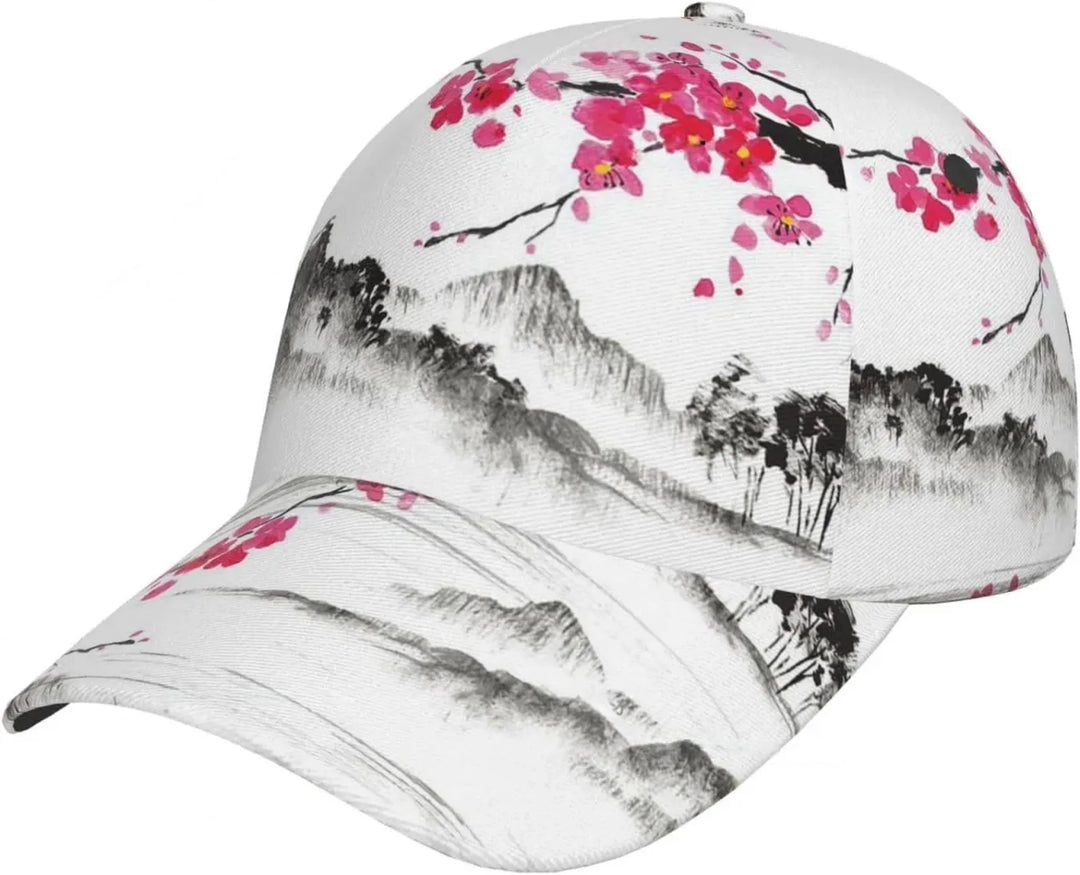 Casquette Fleurs de Cerisier du Japon Unique