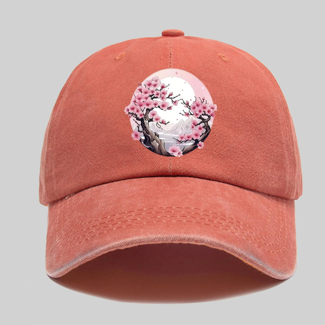 Casquette Japonaise Ajustable Cerisier épurée
