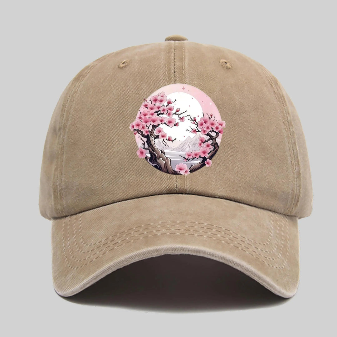 Casquette Japonaise Ajustable Cerisier stylée