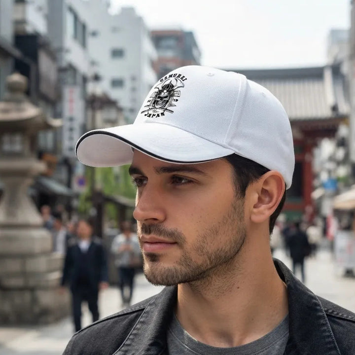 Casquette Japonaise Blanche Samouraï Unique