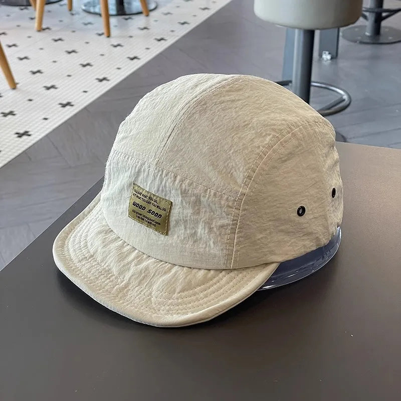 Casquette Japonaise à Bord Court Beige