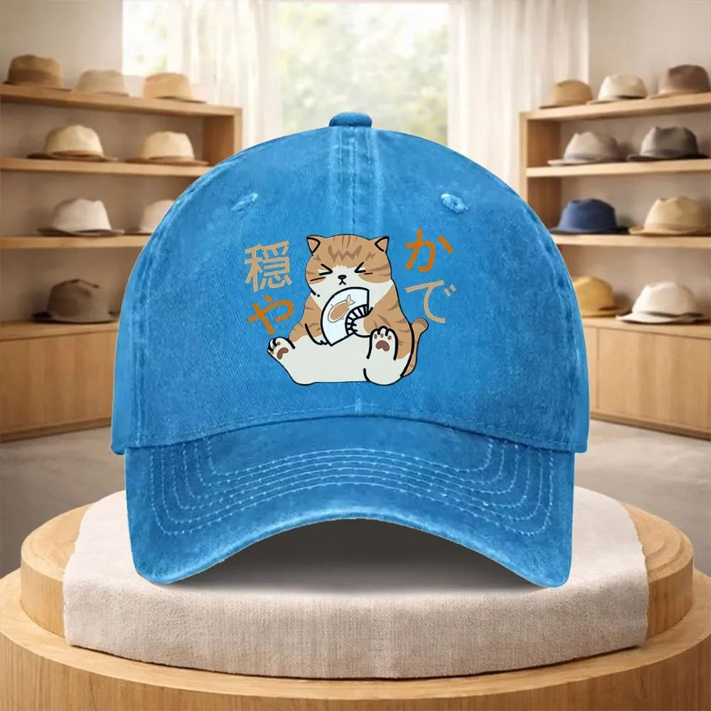 Casquette Japonaise Chat Mignon adorable