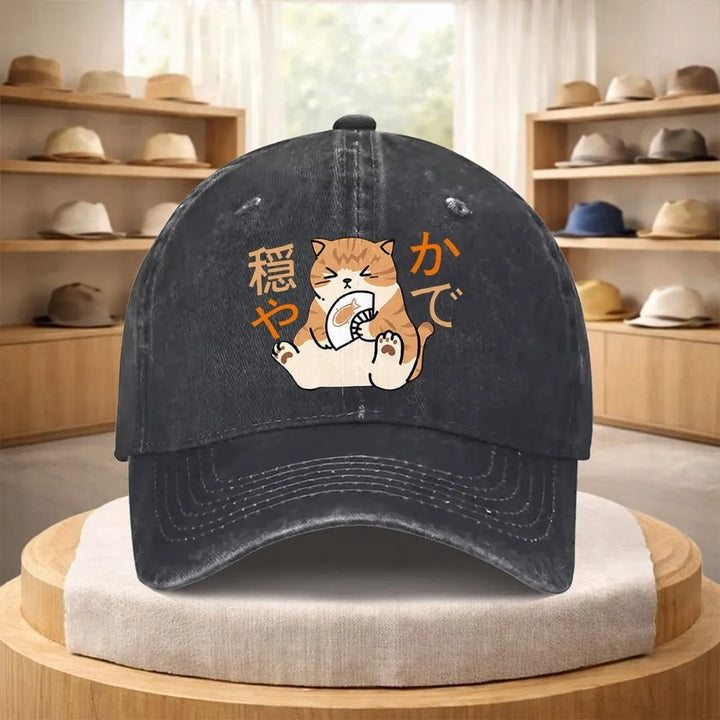 Casquette Japonaise Chat Mignon raffinée