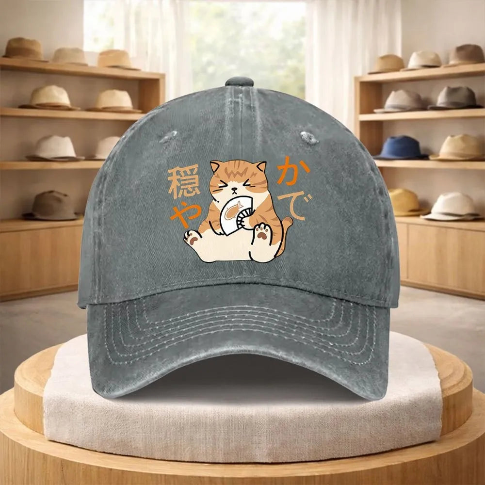 Casquette Japonaise Chat Mignon sympa