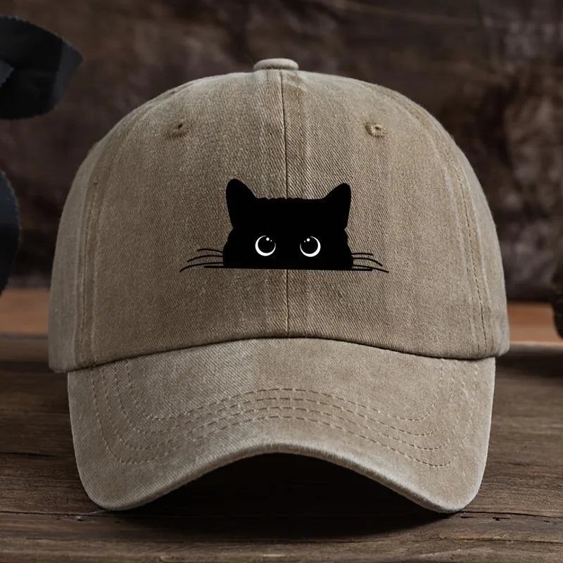 Casquette Japonaise Chat Noir Légère