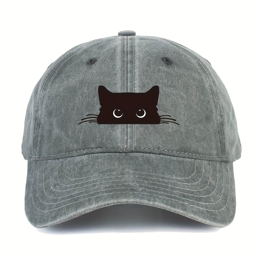 Casquette Japonaise Chat Noir Unique