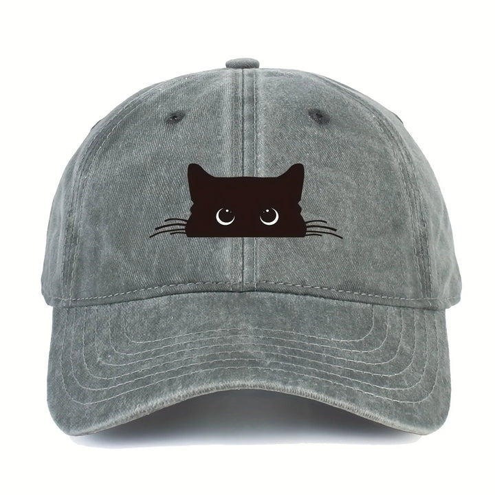 Casquette Japonaise Chat Noir Unique