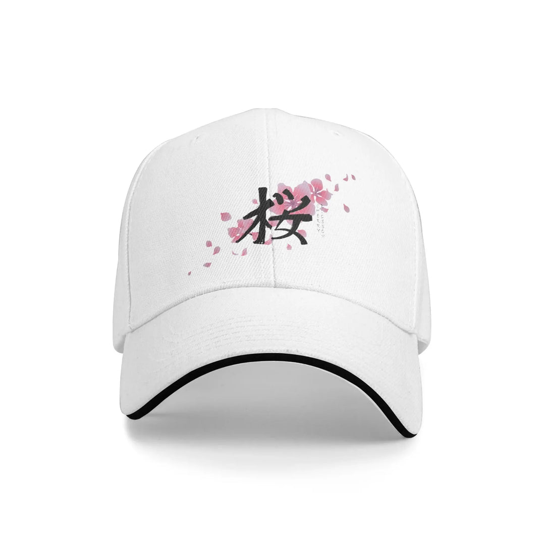 Casquette Japonaise Design Fleurs de Cerisier
