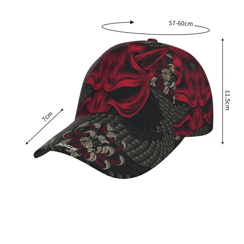 Casquette Japonaise Design Oni stylée