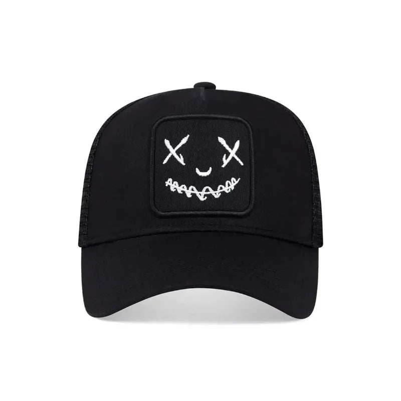 Casquette Japonaise à Filet Brodée