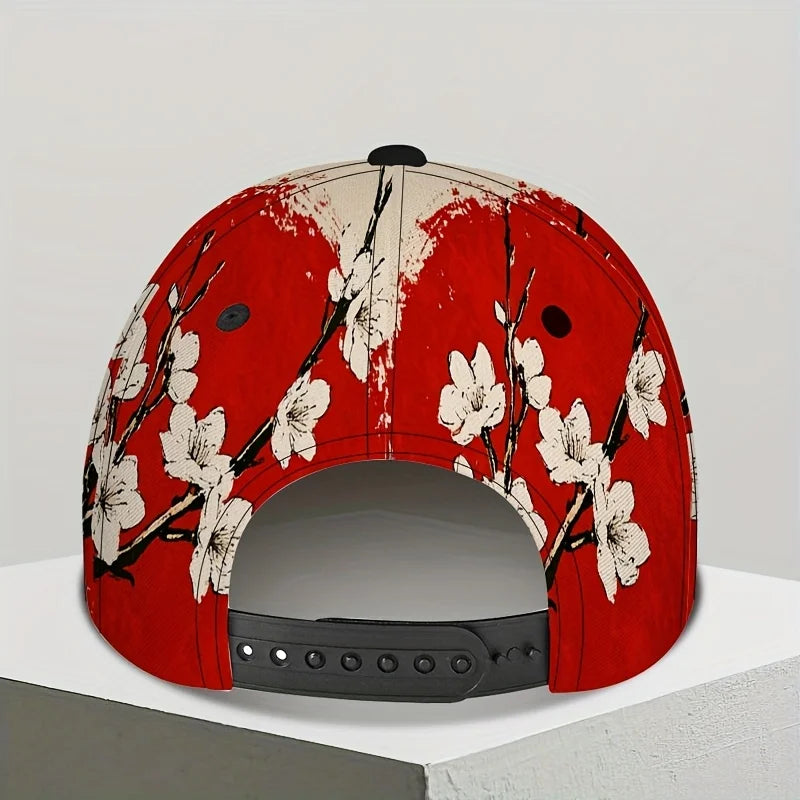 Casquette Japonaise Fleurs de Cerisier Design Unique
