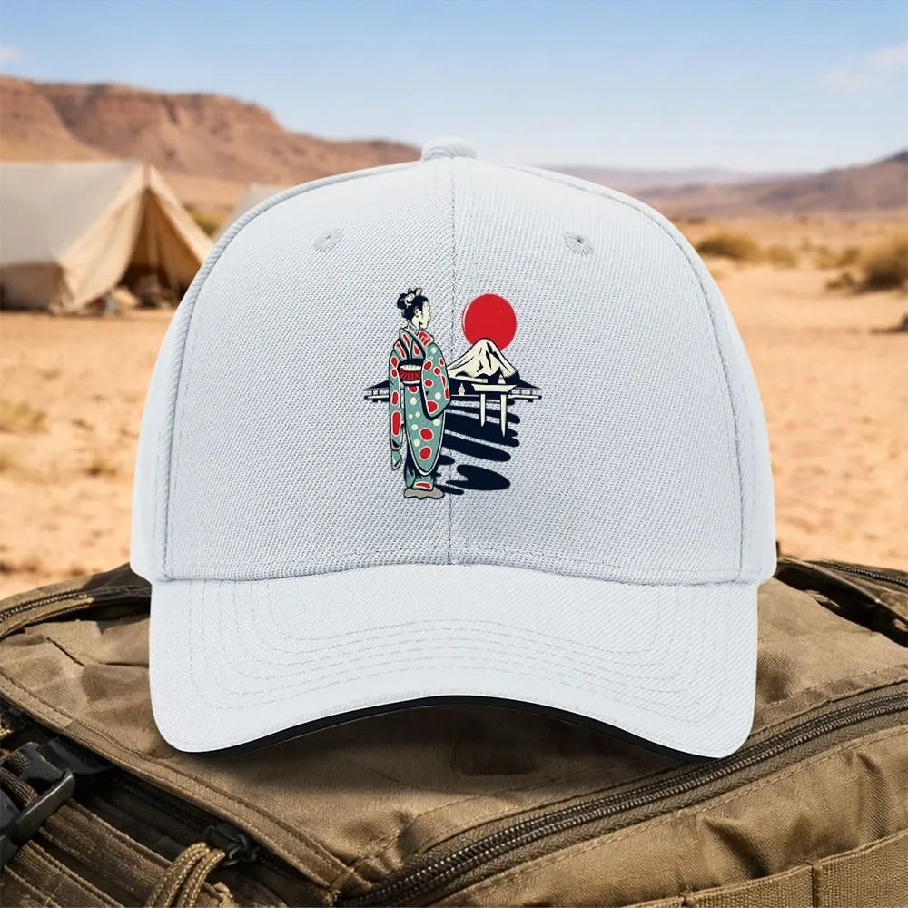 Casquette Japonaise Geisha Blanc