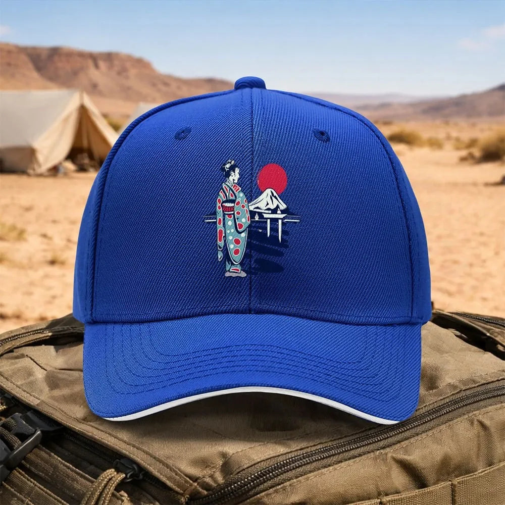 Casquette Japonaise Geisha Bleu