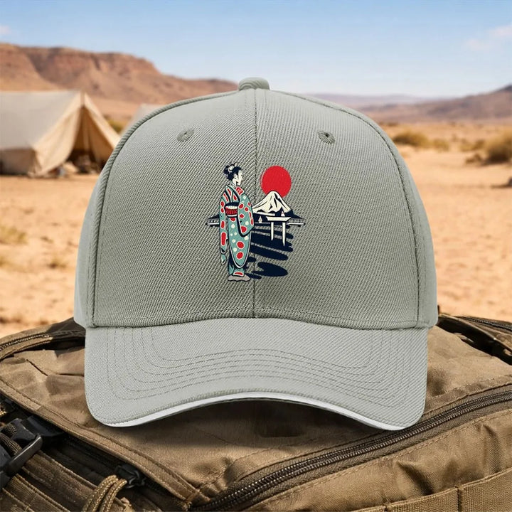 Casquette Japonaise Geisha Gris