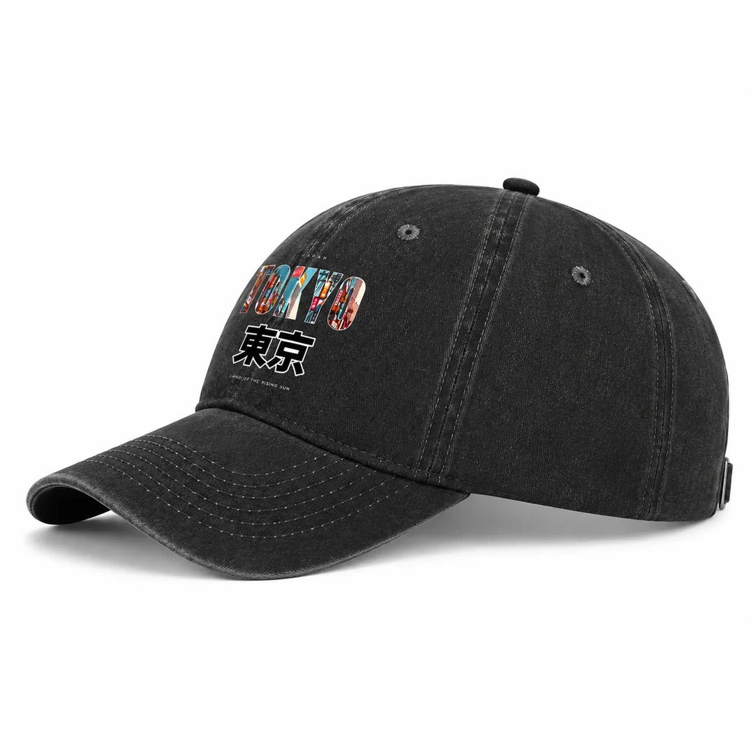 Casquette Japonaise à Imprimé Tokyo stylée