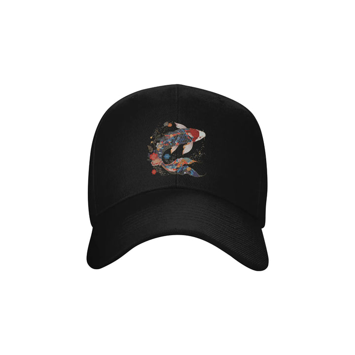 Casquette Japonaise Imprimée Koi