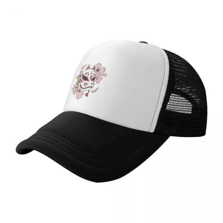 Casquette Japonaise Masque Kitsune Noir