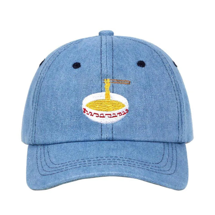 Casquette Japonaise Nouilles Bleu