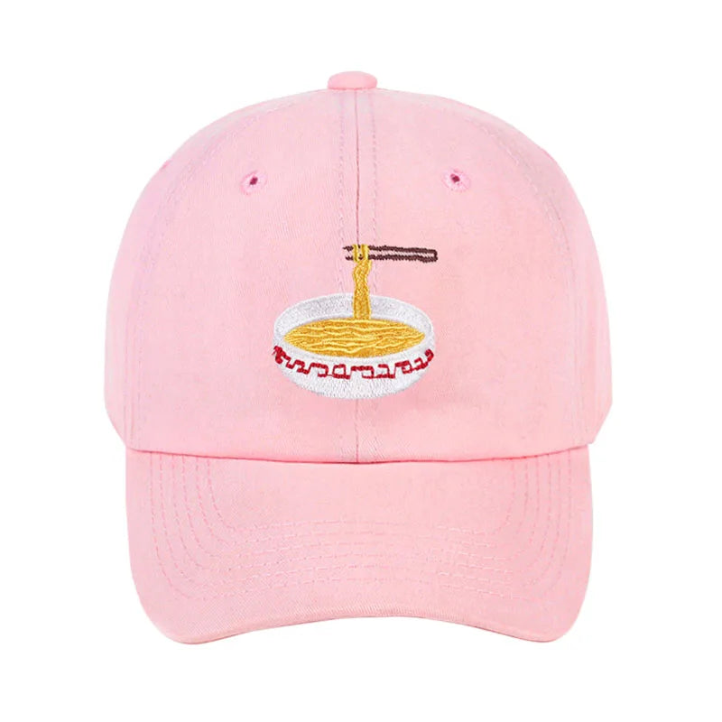 Casquette Japonaise Nouilles Rose