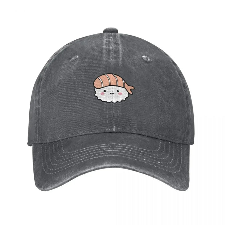 Casquette Japonaise Sushi Gris Foncé
