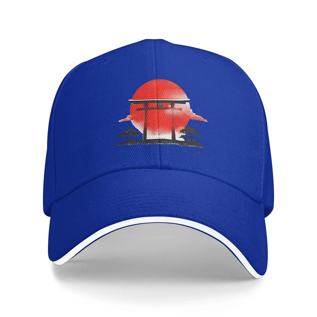 Casquette Japonaise Unisexe Torii Bleu