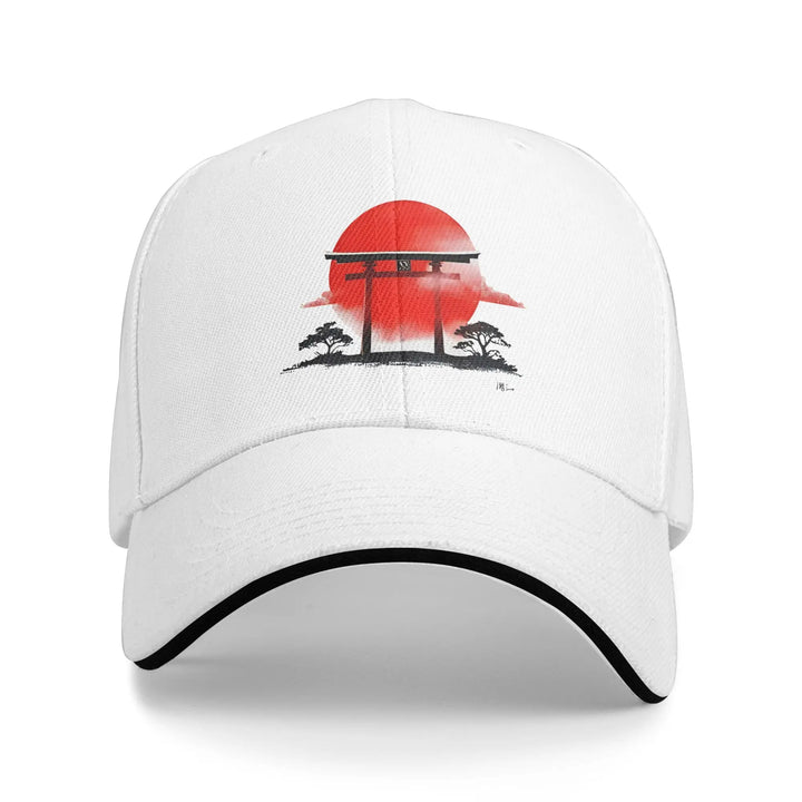 Casquette Japonaise Unisexe Torii Bleu Blanc