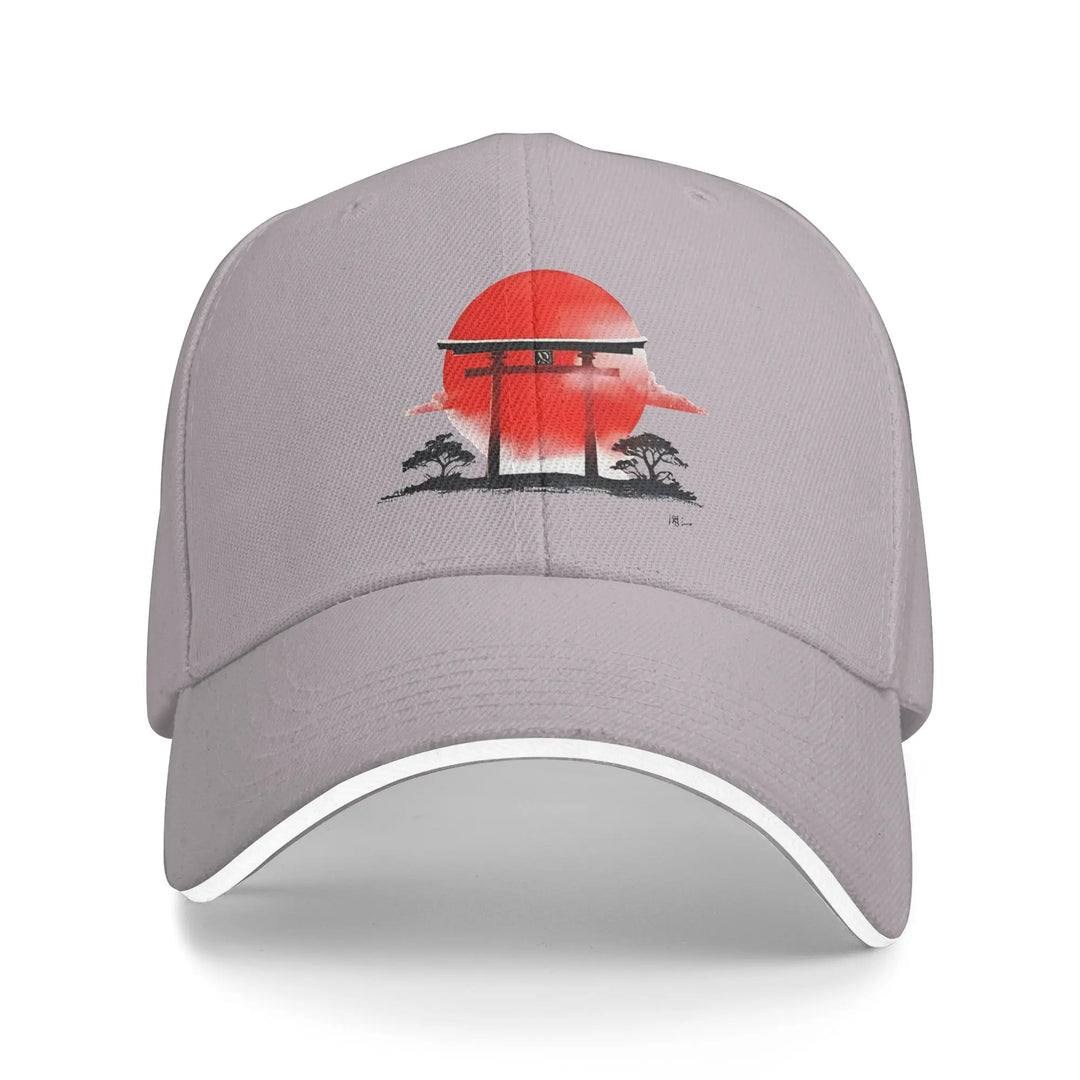 Casquette Japonaise Unisexe Torii Gris