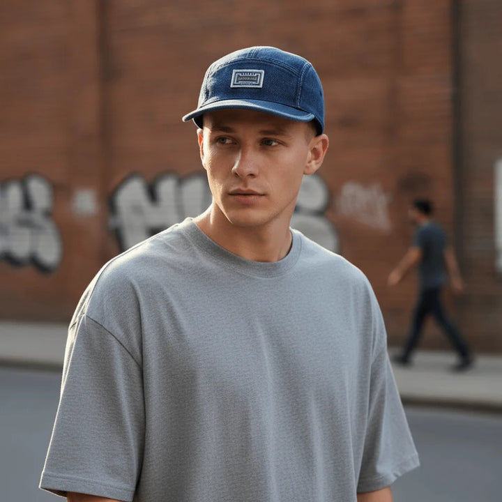 Casquette Japonaise en Denim Vintage