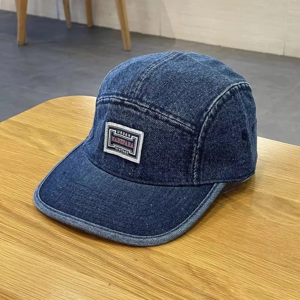 Casquette Japonaise en Denim Vintage Durable
