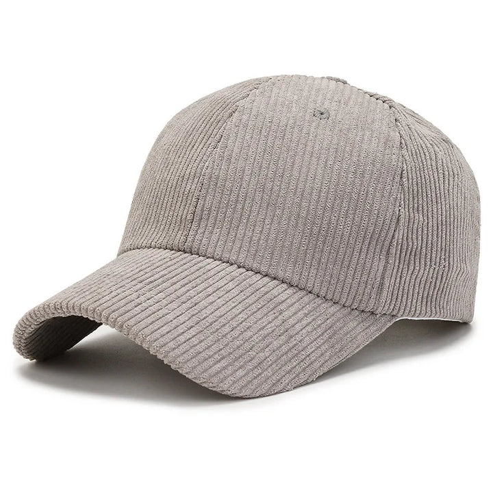 Casquette Japonaise en Velours Côtelé Blanc