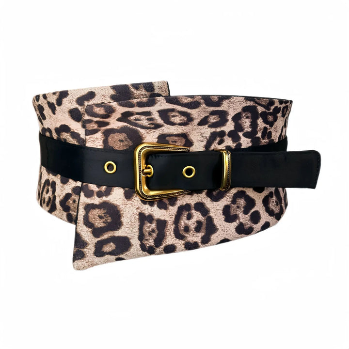 Ceinture Japonaise Moderne Léopard Chic
