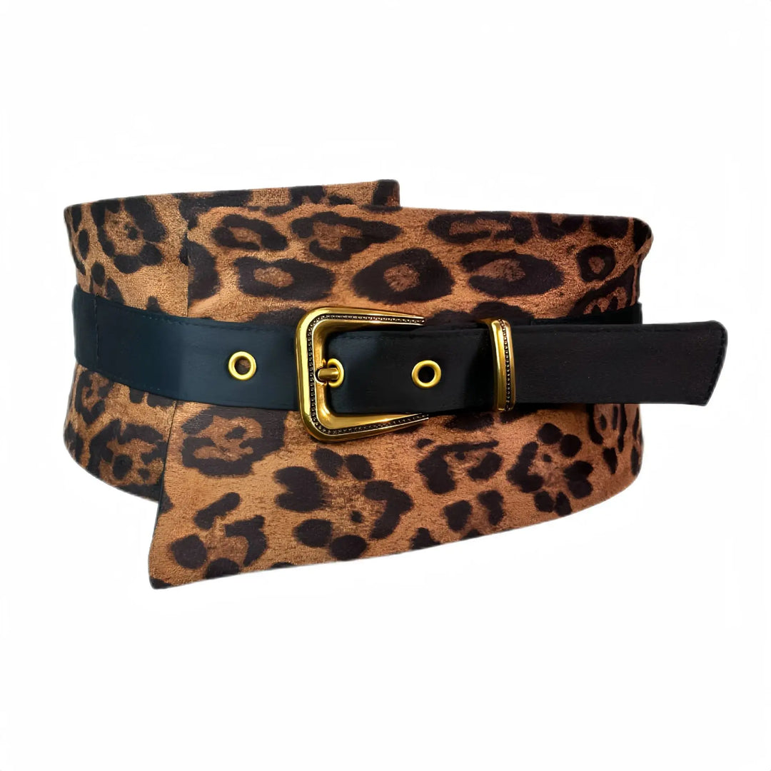 Ceinture Japonaise Moderne Léopard Unique