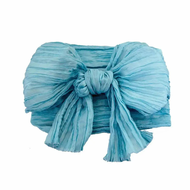 Ceinture Japonaise Plissée Bleu