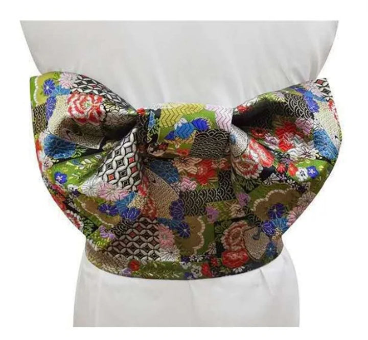 Ceinture Obi Japonaise Colorée Unique