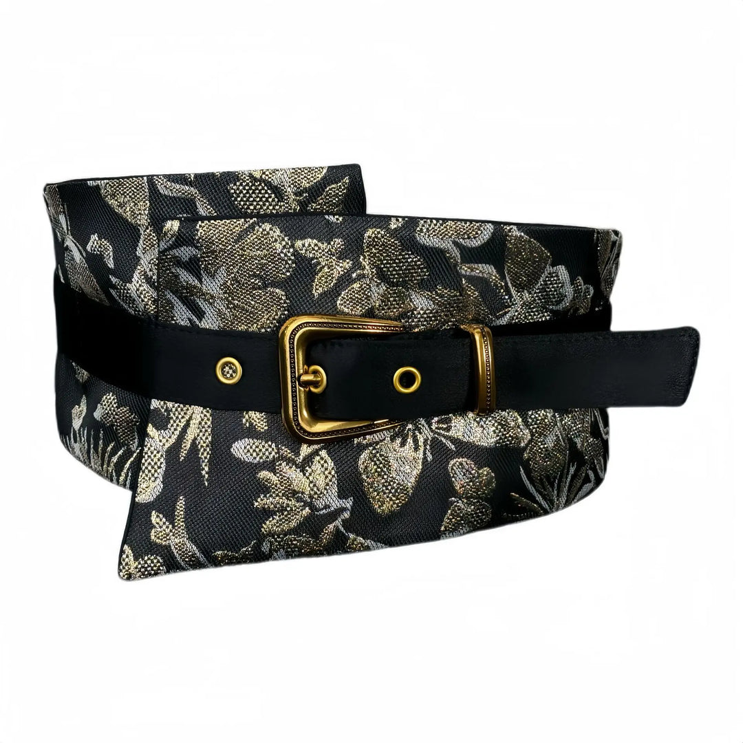 Ceinture Obi Japonaise à Motif Fleuri Chic
